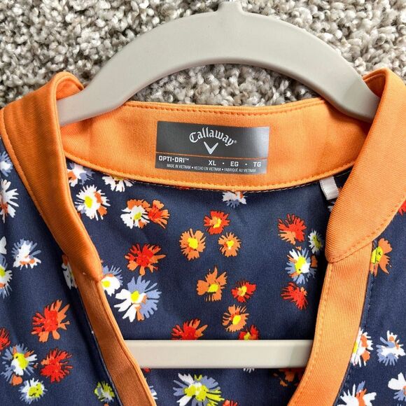 Callaway Dress Women’s XL Opti-Dri Floral Print Sleeveless V-Neck Athletic - Picture 2 of 6